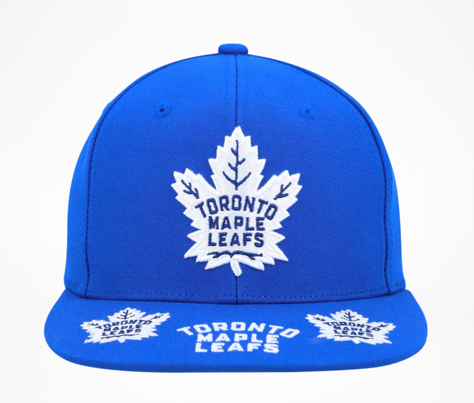 MENS MITCHELL & NESS NHL VINTAGE HAT TRICK SNAPBACK MAPLE LEAFS