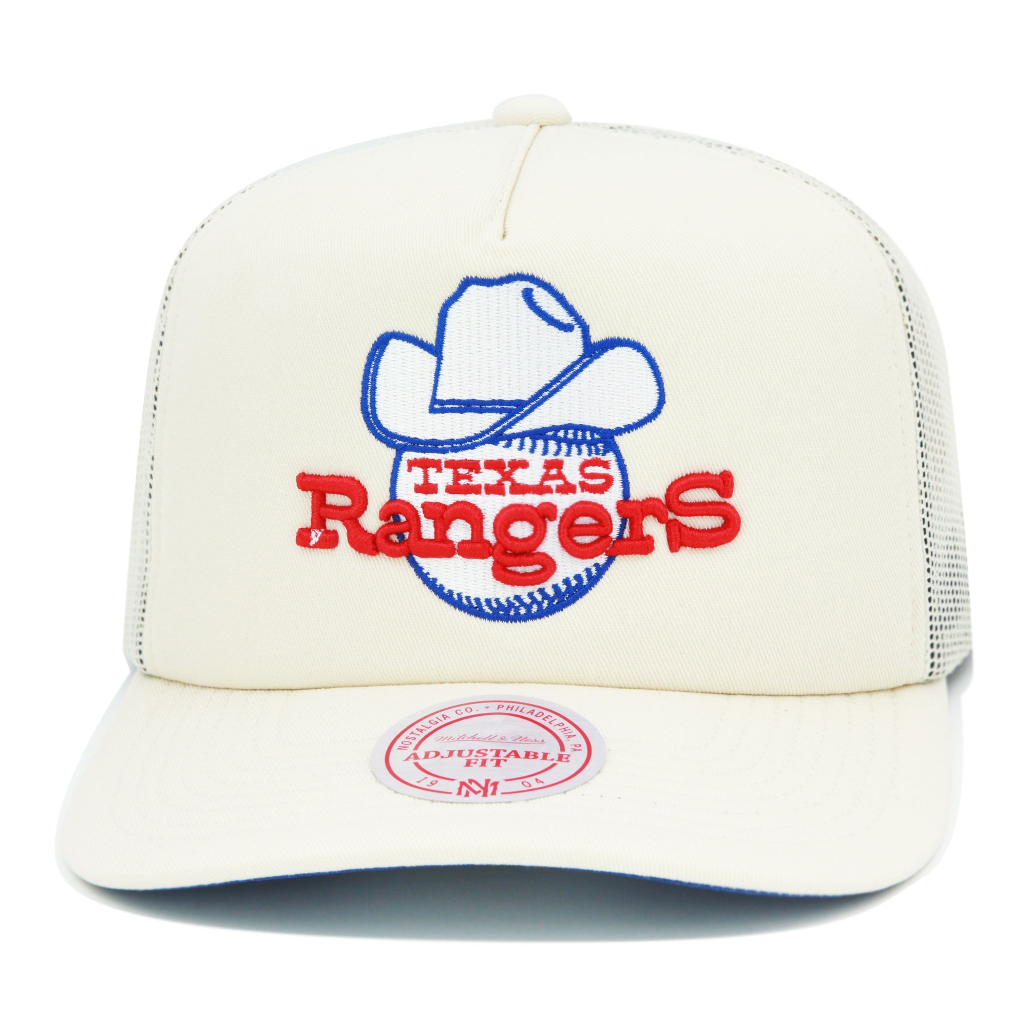 Mens Mitchell & Ness MLB EVERGREEN TRUCKER COOP RANGERS