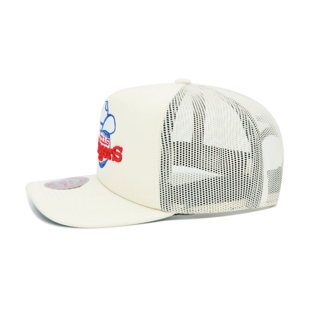 Mens Mitchell & Ness MLB EVERGREEN TRUCKER COOP RANGERS