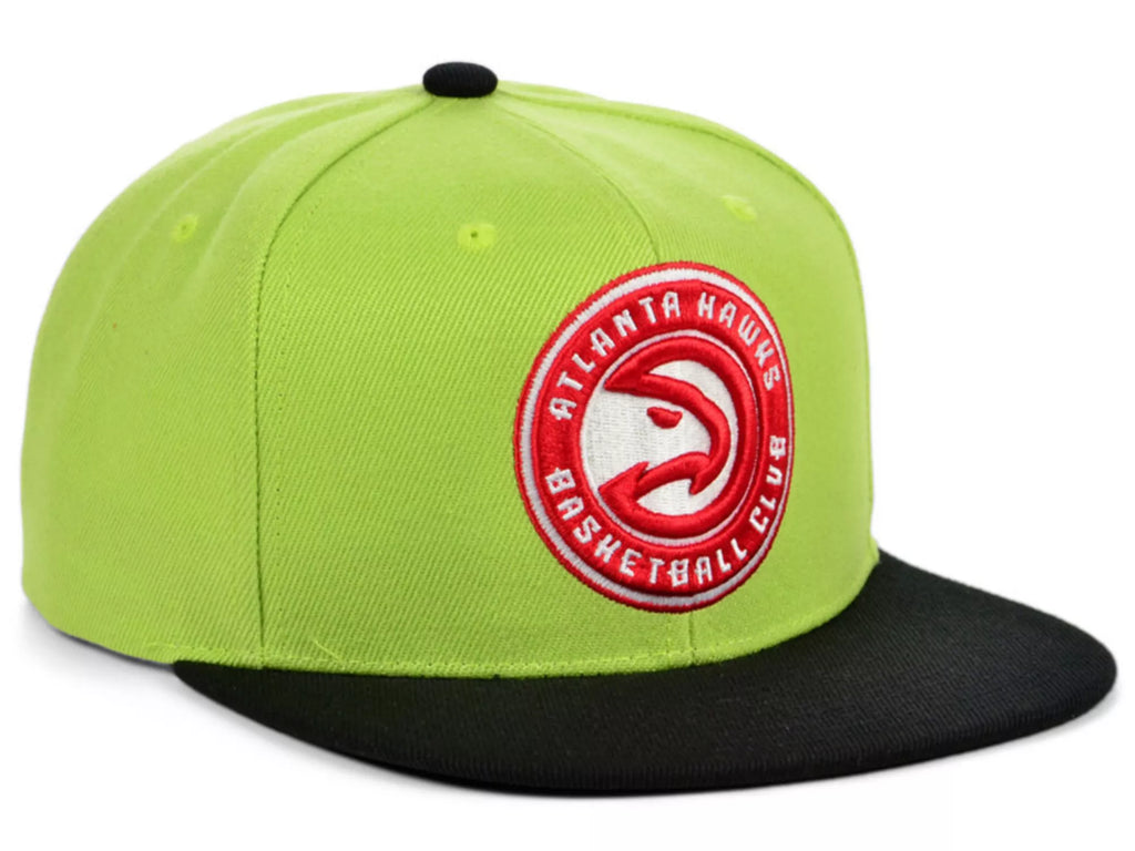 [6HSSJS19078-AHAGNBK] MENS MITCHELL & NESS NBA ATLANTA HAWKS CORE BASIC SNAPBACK