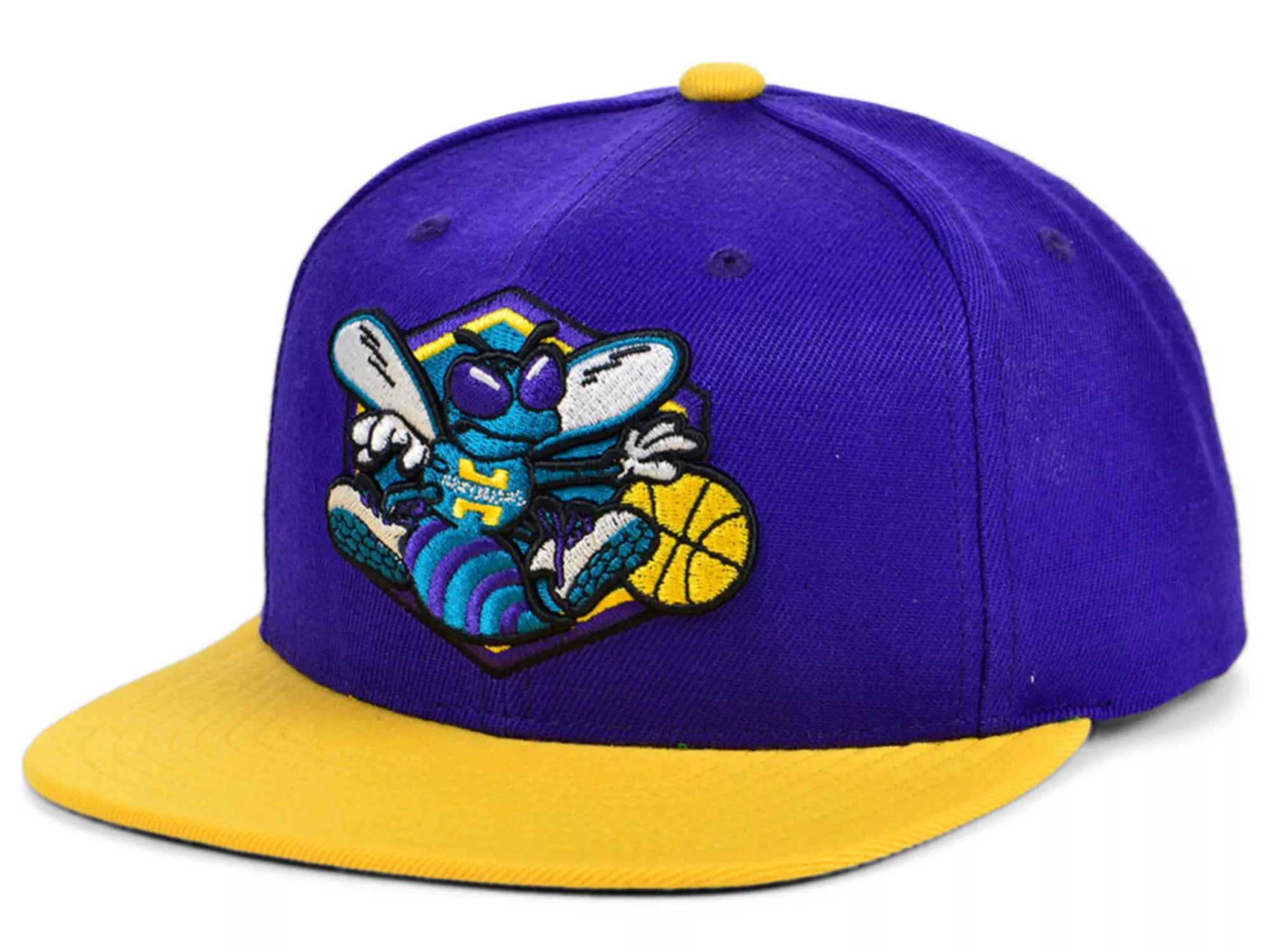 [6HSSJS19079-CHOPRGD] MENS MITCHELL & NESS NBA CHARLOTTE HORNETS CORE SNAPBACK