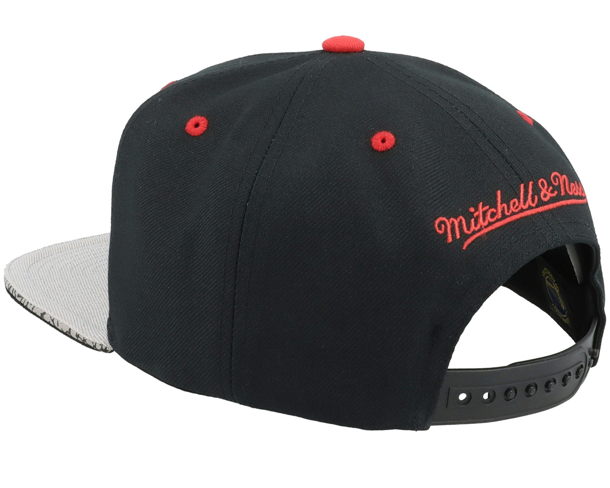 MENS MITCHELL & NESS NBA THREE COLLECTION SNAPBACK WARRIORS - BLACK-GREY
