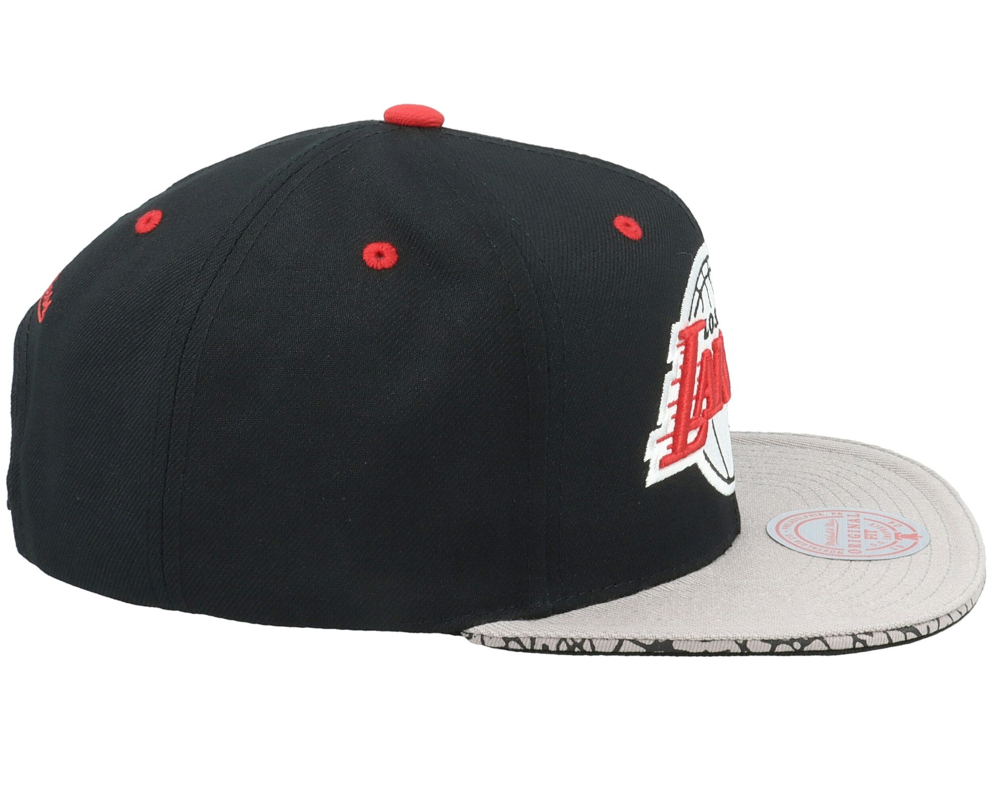 MENS MITCHELL & NESS NBA THREE COLLECTION SNAPBACK LAKERS - BLACK-GREY