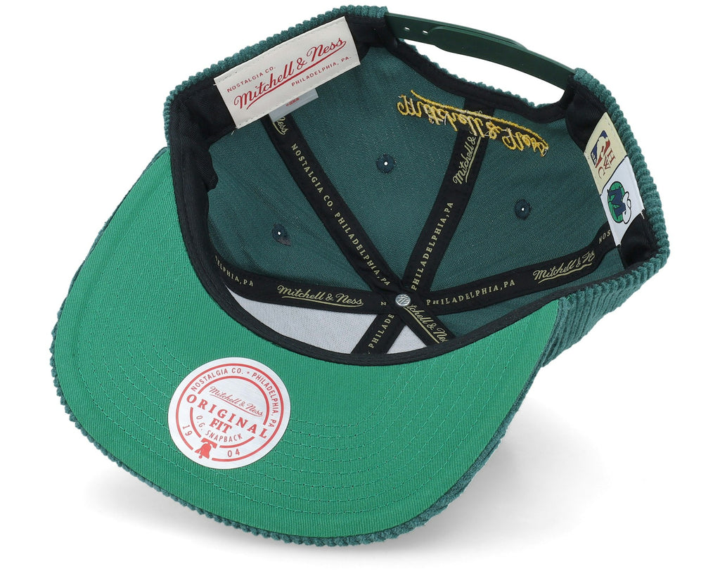 MENS MITCHELL & NESS NBA LEVELZ SNAPBACK HWC MAVERICKS - DARK GREEN