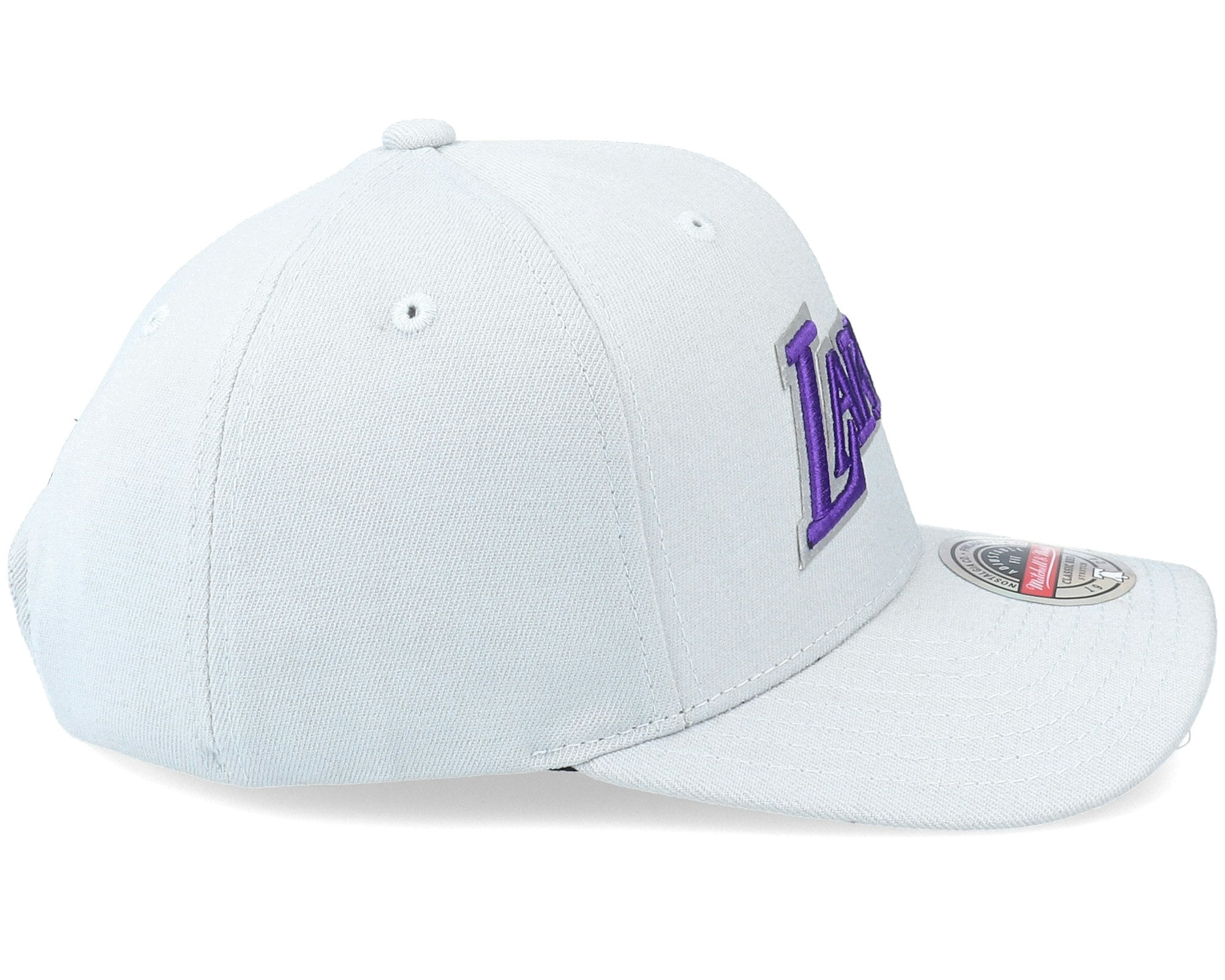 MENS MITCHELL & NESS NBA SPOT LIGHTS STRETCH SNAPBACK HWC LAKERS - GREY