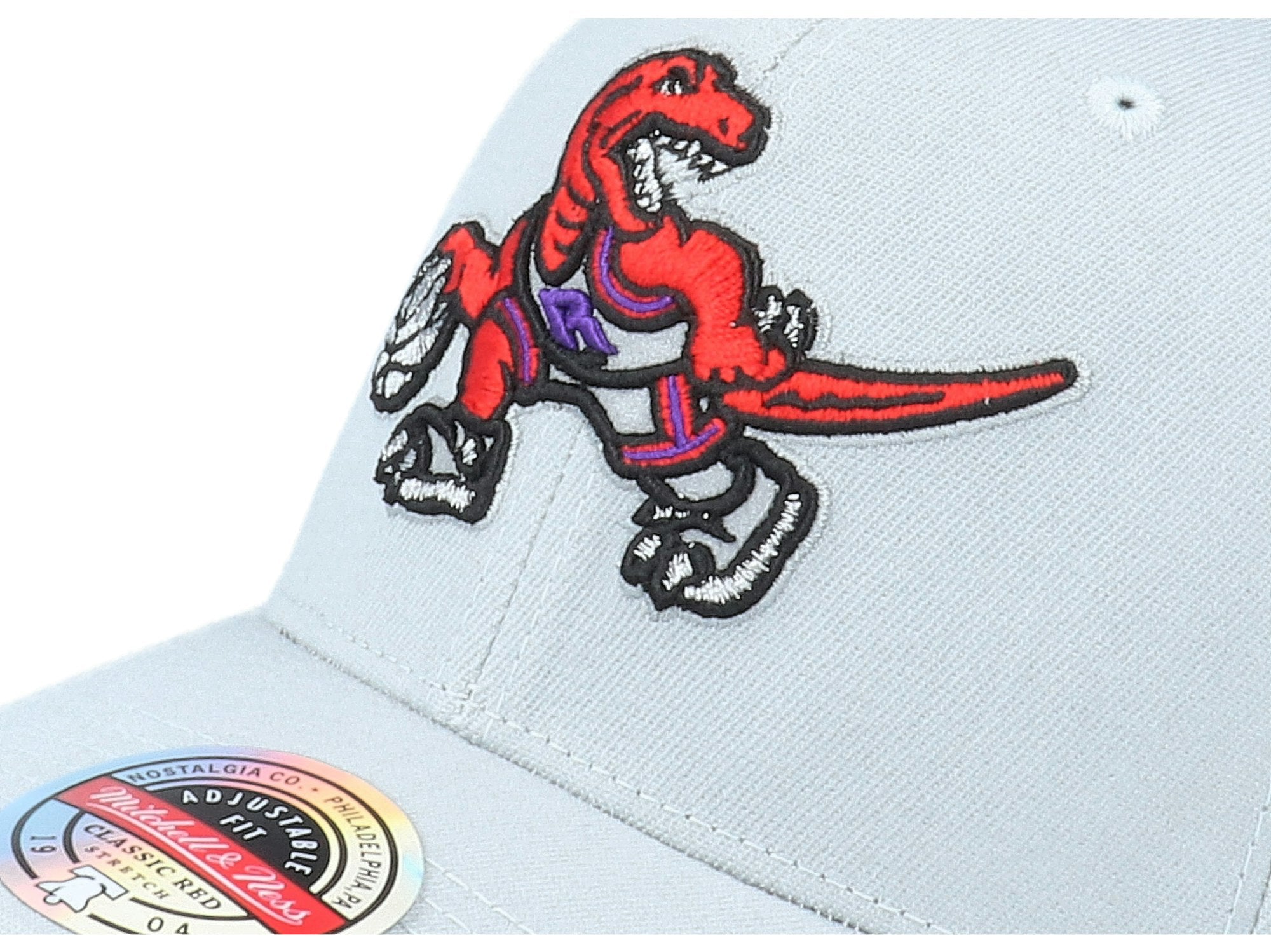 MENS MITCHELL & NESS NBA SPOT LIGHTS STRETCH SNAPBACK HWC RAPTORS - GREY
