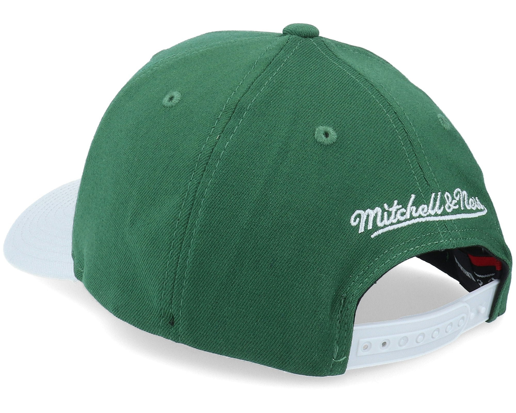 MENS MITCHELL & NESS NBA SPOT LIGHTS STRETCH SNAPBACK BUCKS - GREEN-GREY