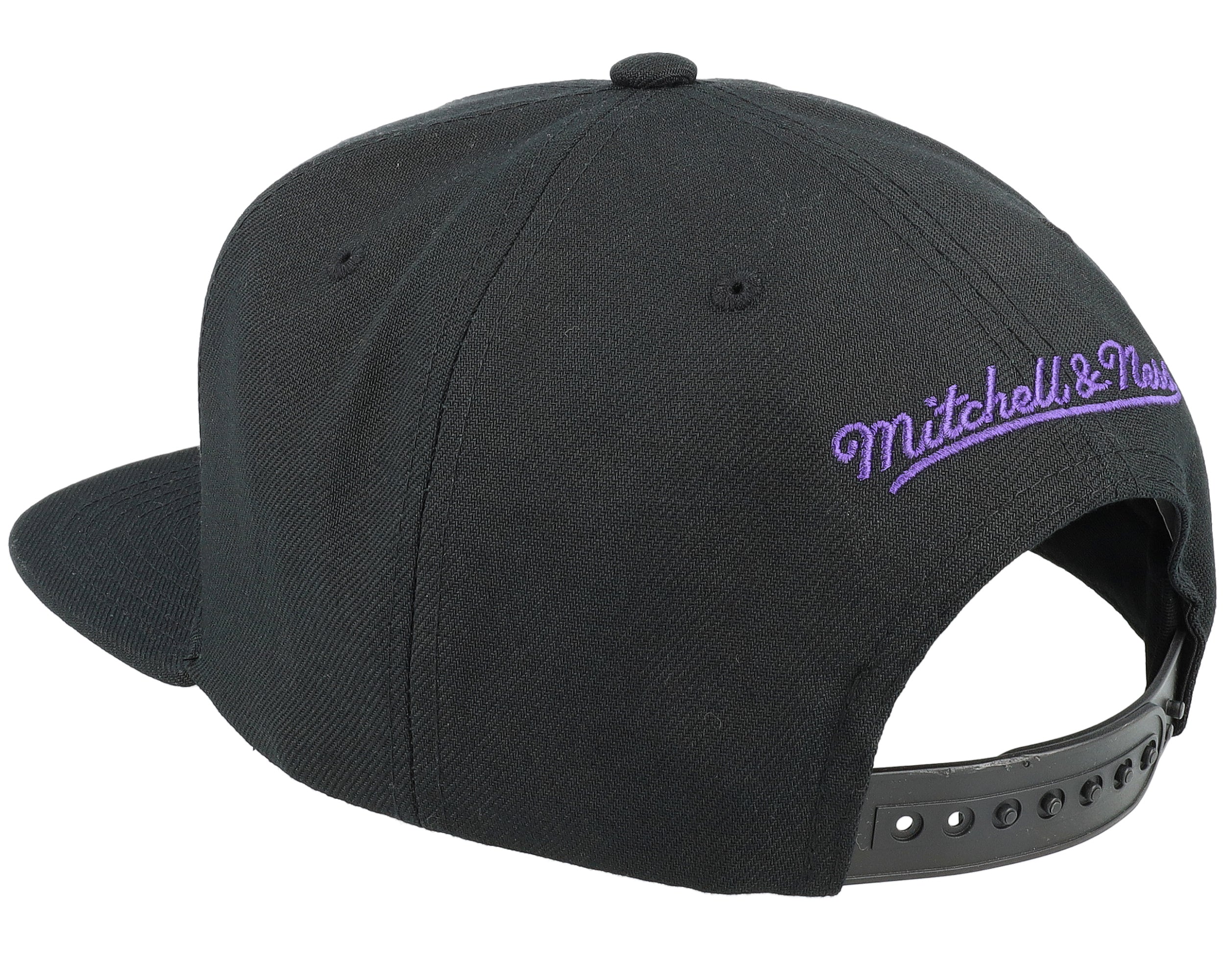 MENS MITCHELL & NESS NBA CORE BASIC SNAPBACK LAKERS - BLACK-GREY