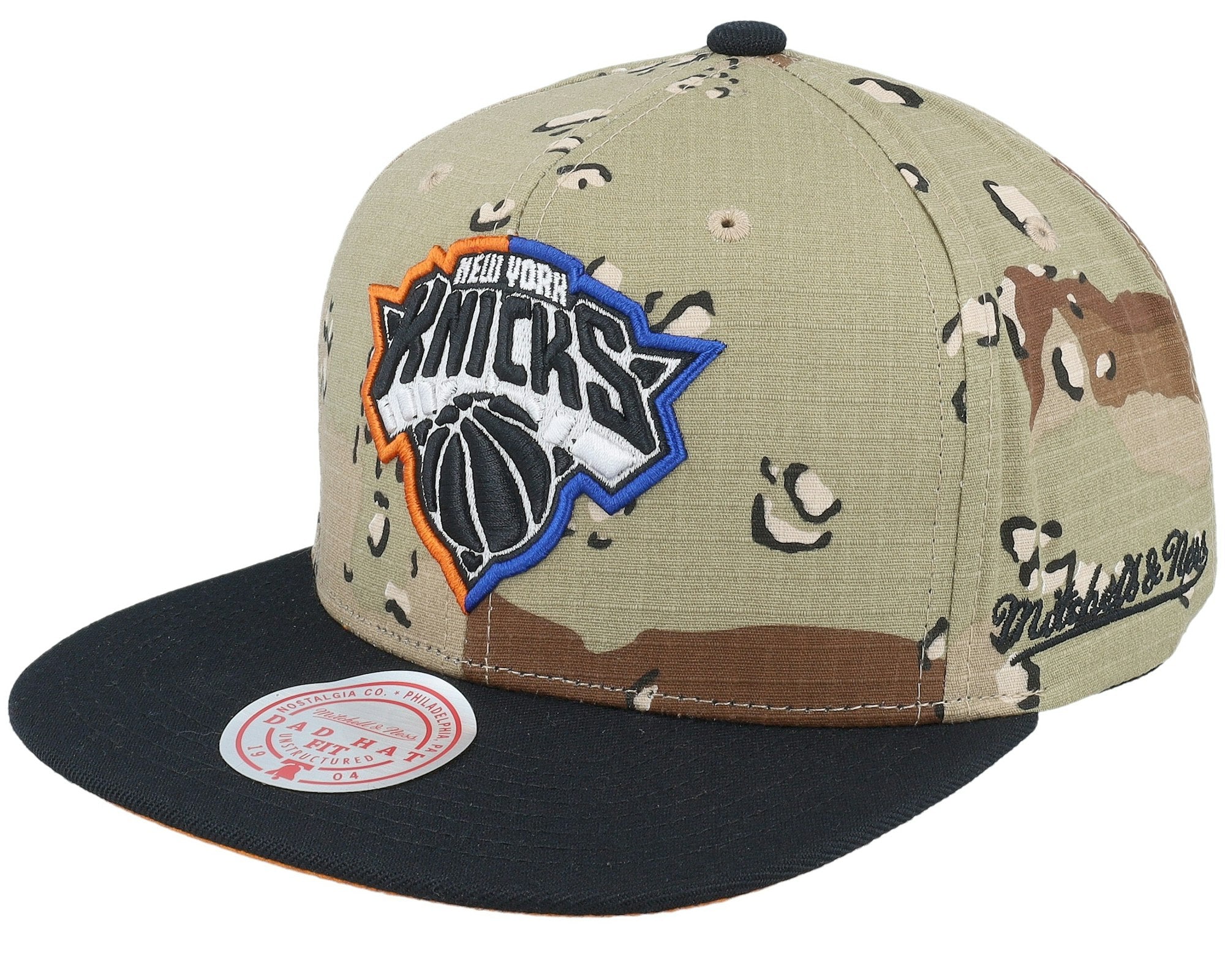 MENS MITCHELL & NESS NBA CHOCO CAMO SNAPBACK KNICKS - CAMO