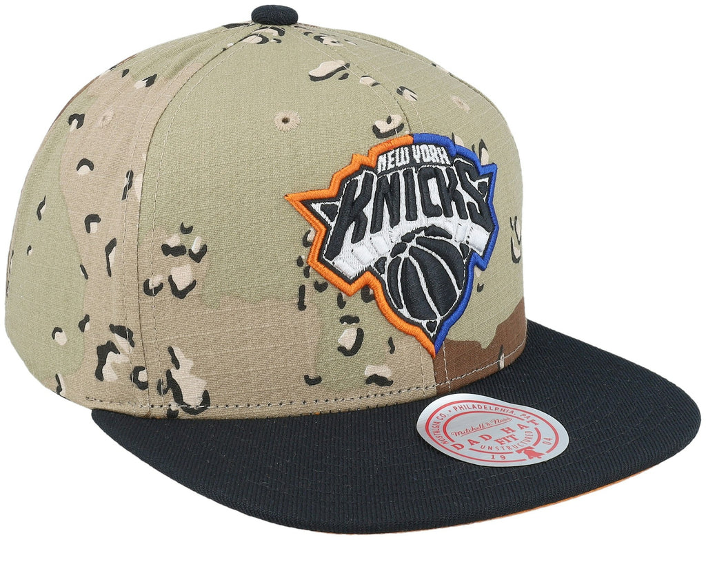 MENS MITCHELL & NESS NBA CHOCO CAMO SNAPBACK KNICKS - CAMO