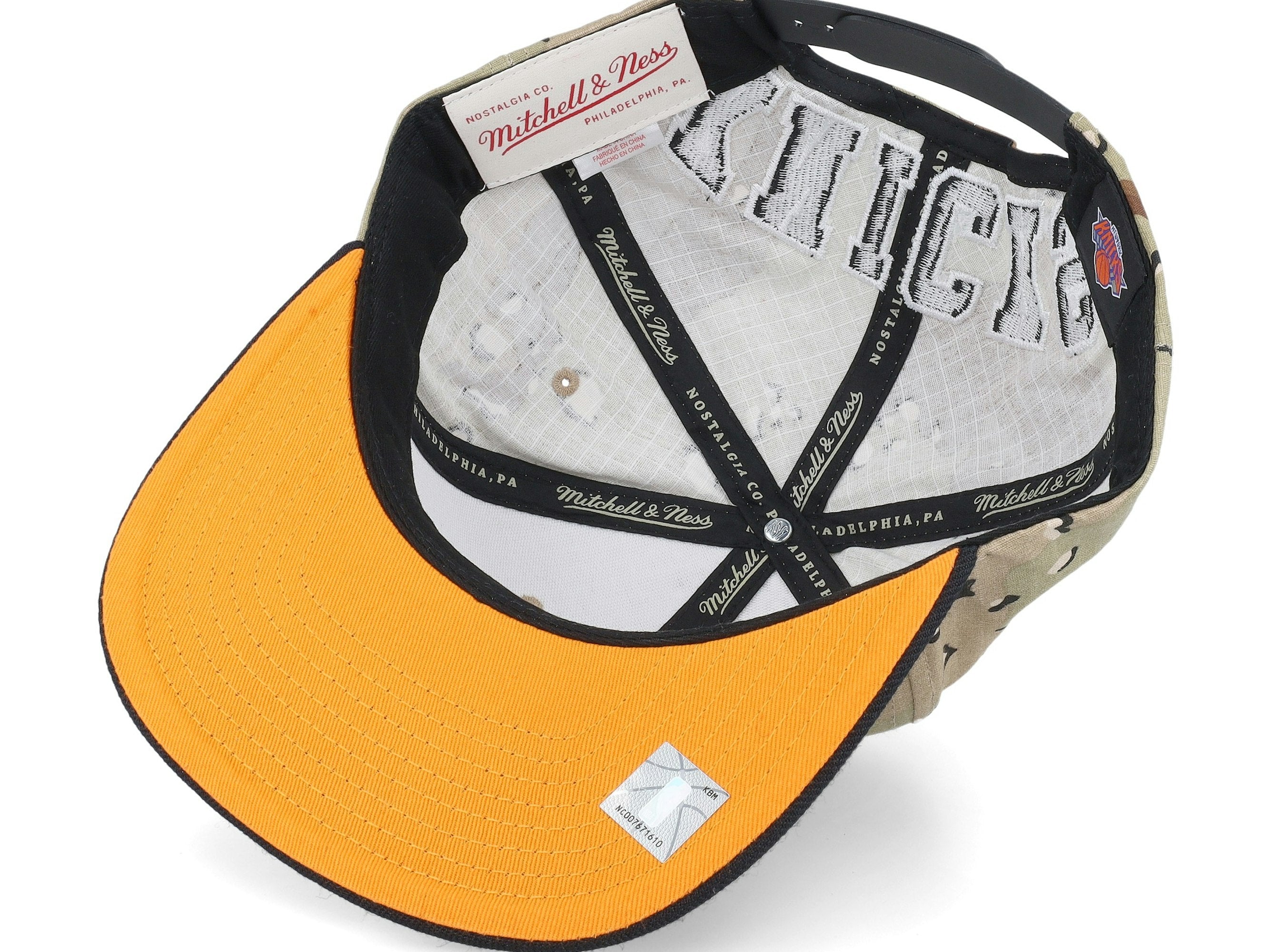 MENS MITCHELL & NESS NBA CHOCO CAMO SNAPBACK KNICKS - CAMO