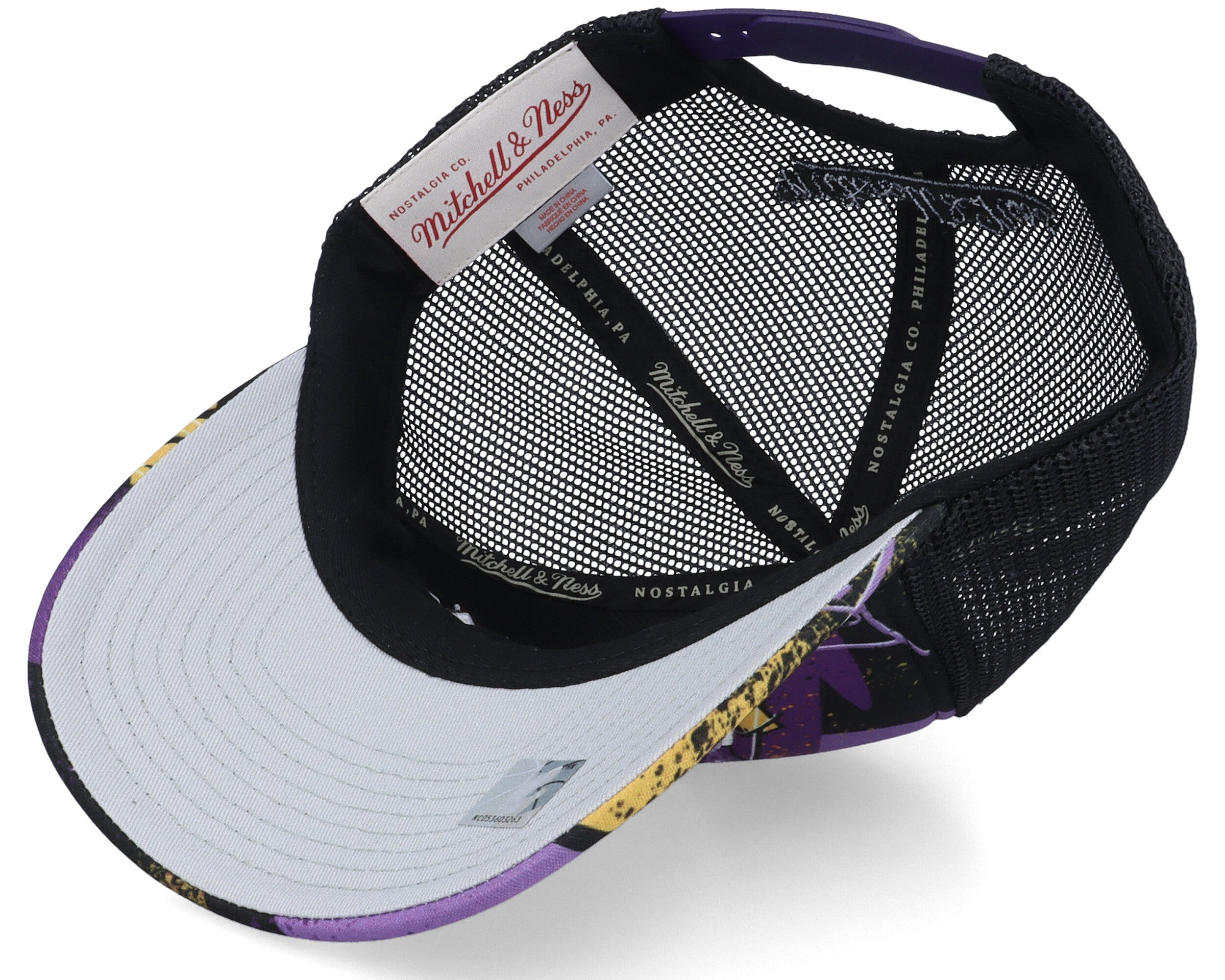 [HHSS2993-LALYYPPPBLCK] MENS NBA LA LAKERS HYPER TRUCKER SNAPBACK