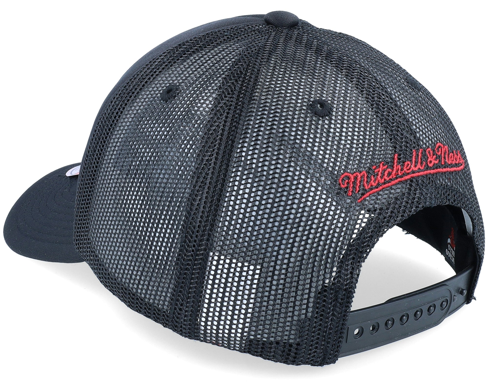 MENS MITCHELL & NESS NBA CHAMPIONSHIP TRUCKER BULLS - BLACK