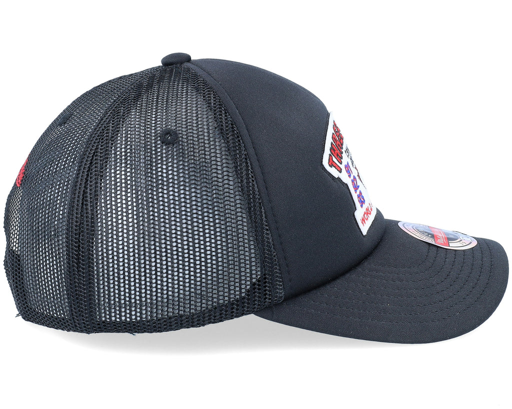 MENS MITCHELL & NESS NBA CHAMPIONSHIP TRUCKER BULLS - BLACK