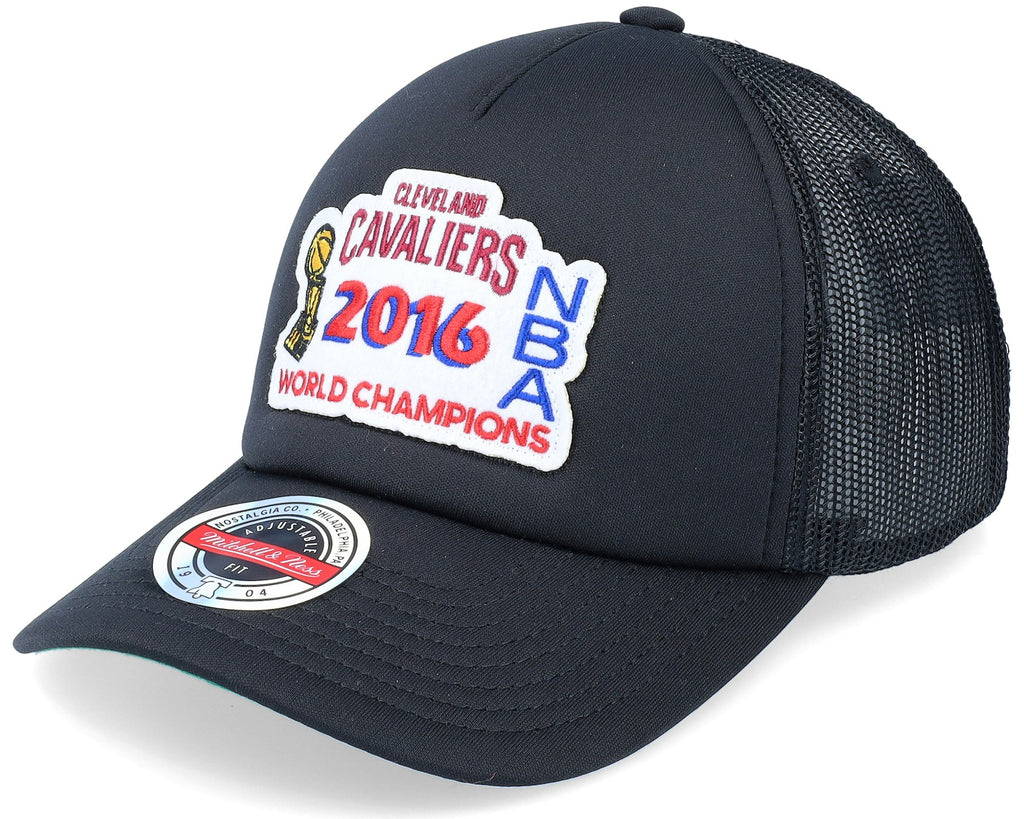 MENS MITCHELL & NESS NBA CHAMPIONSHIP TRUCKER CAVALIERS - BLACK