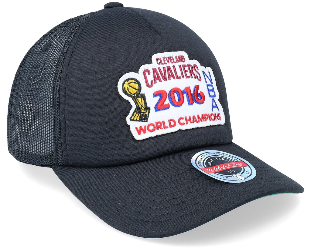 MENS MITCHELL & NESS NBA CHAMPIONSHIP TRUCKER CAVALIERS - BLACK
