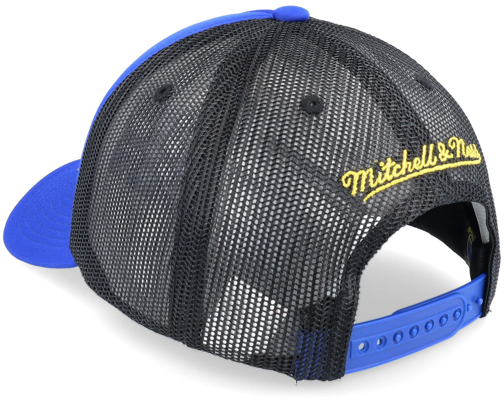 MENS MITCHELL & NESS NBA CHAMPIONSHIP TRUCKER WARRIORS - BLUE