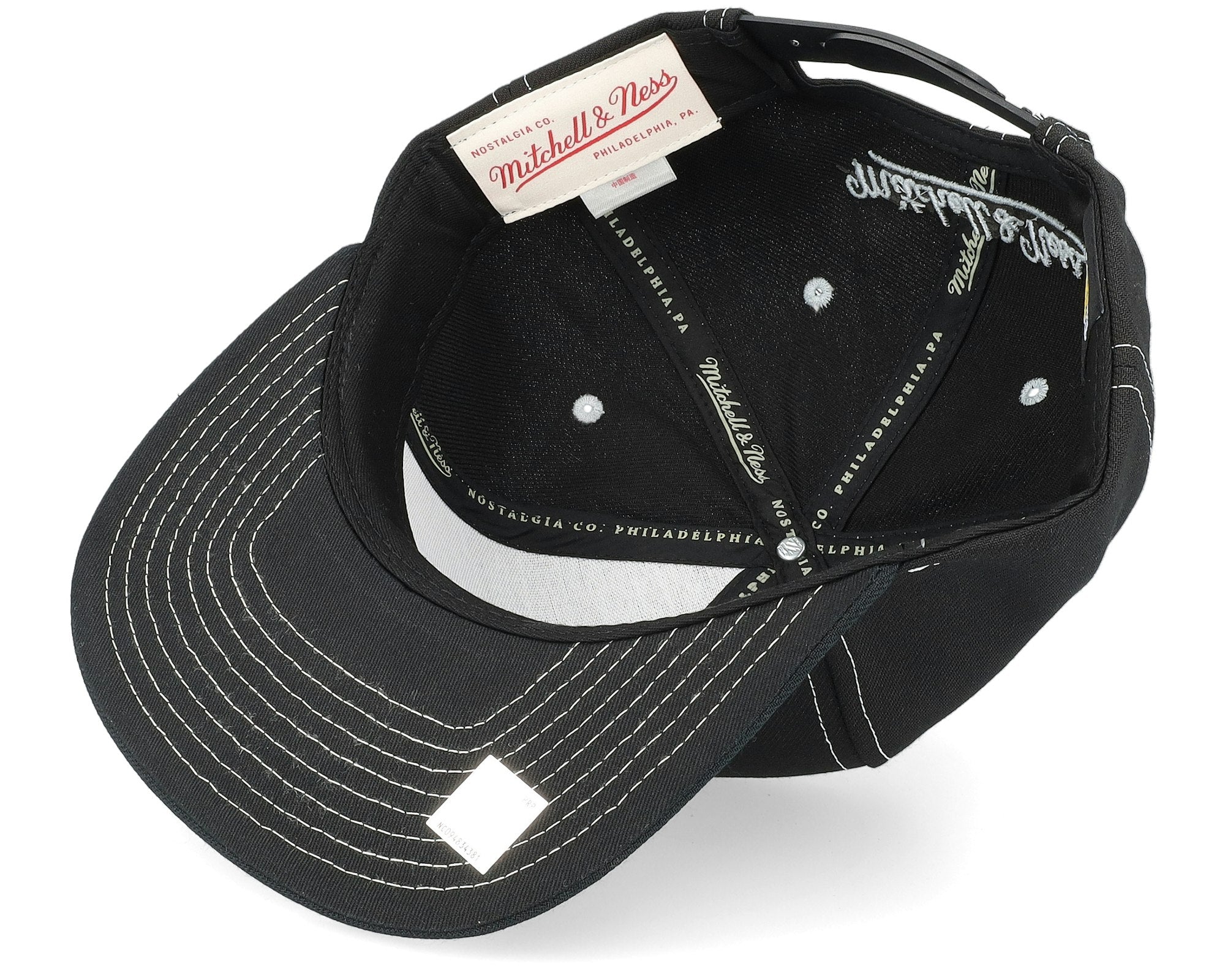 MENS MITCHELL & NESS NBA GLOW UP SNAPBACK LAKERS - BLACK