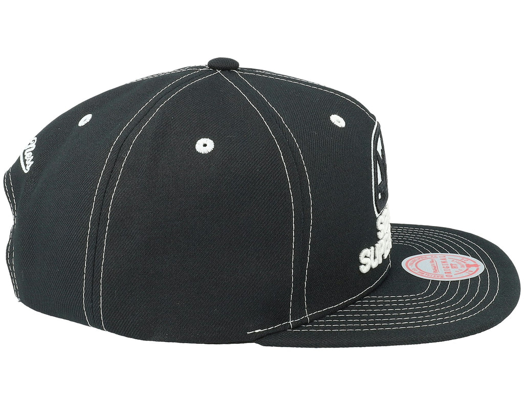 MENS MITCHELL & NESS NBA GLOW UP SNAPBACK HWC SUPERSONICS - BLACK