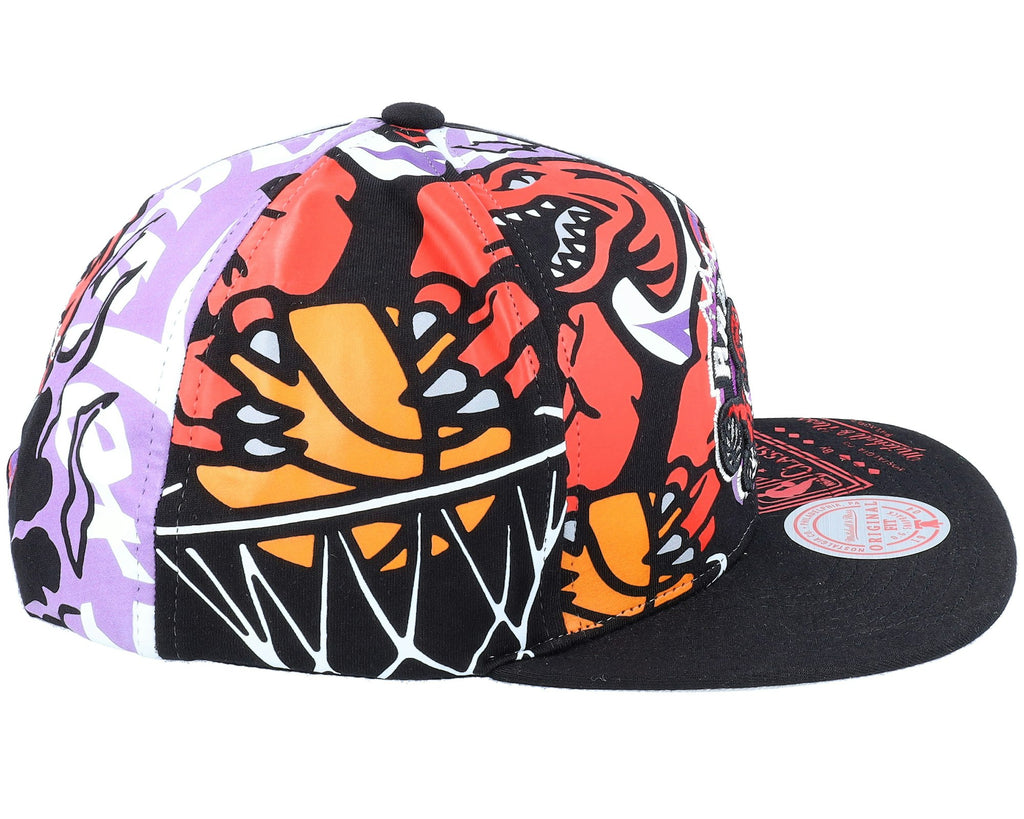MENS MITCHELL & NESS NBA SHIRT REMIX SNAPBACK HWC RAPTORS - BLACK