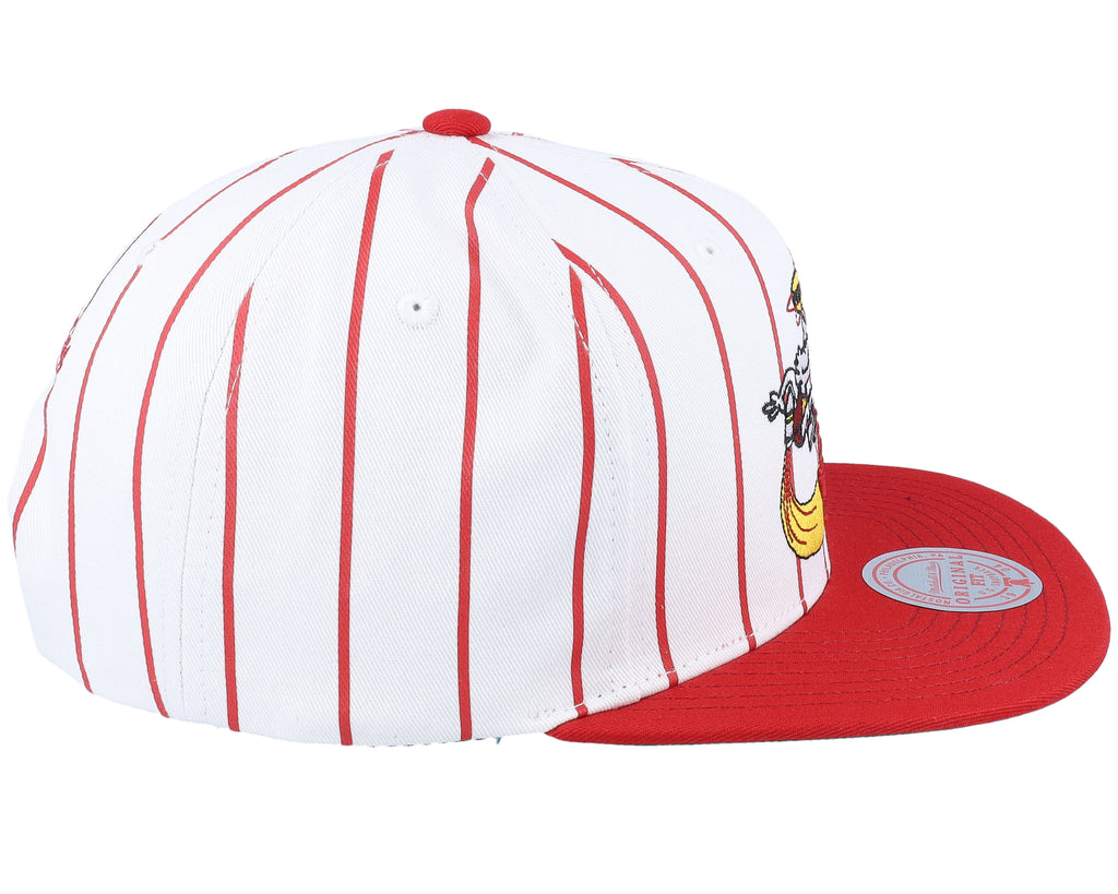 Mens Mitchell & Ness NBA RETRO PINSTRIPE SNAPBACK HWC ROCKETS