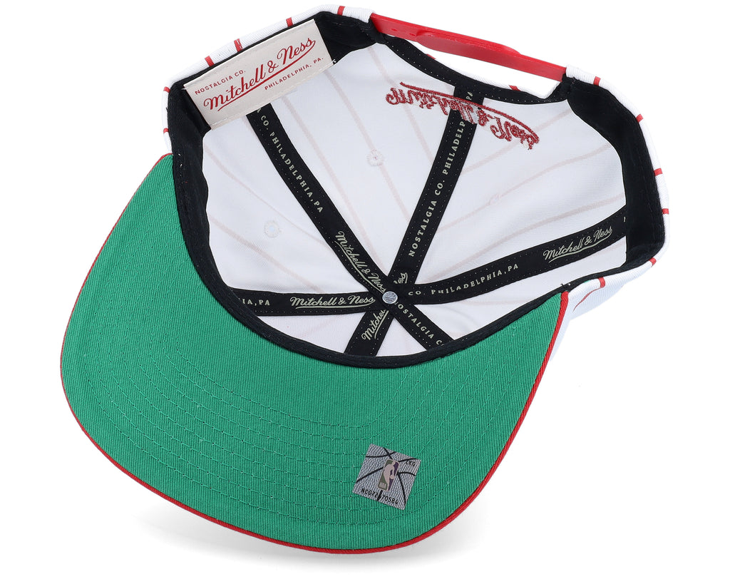 Mens Mitchell & Ness NBA RETRO PINSTRIPE SNAPBACK HWC ROCKETS