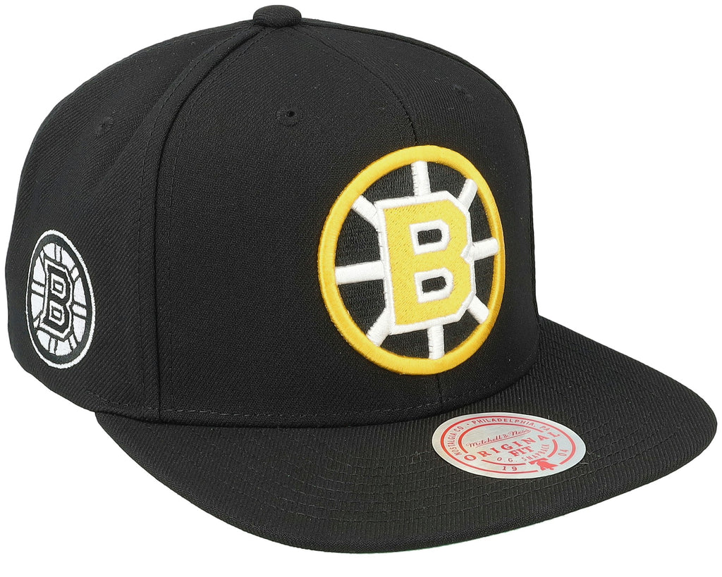 MENS MITCHELL & NESS NHL ALTERNATE FLIP SNAPBACK BRUINS - BLACK