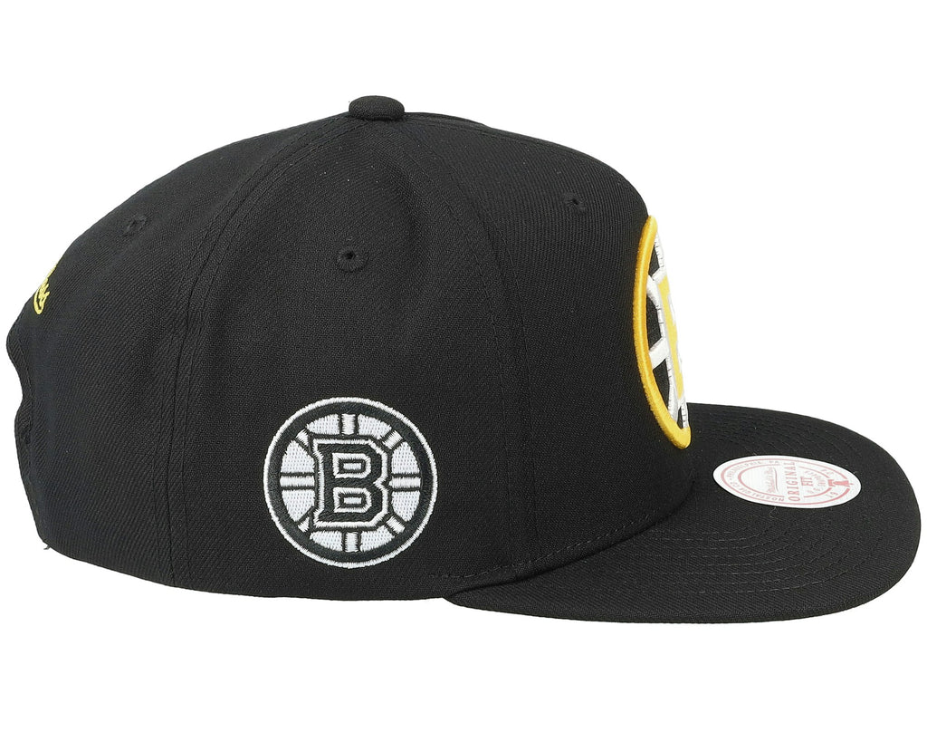 MENS MITCHELL & NESS NHL ALTERNATE FLIP SNAPBACK BRUINS - BLACK