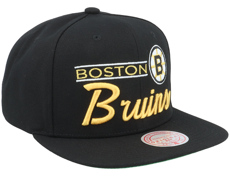 Mens Mitchell & Ness NHL RETRO LOCK UP SNAPBACK BRUINS