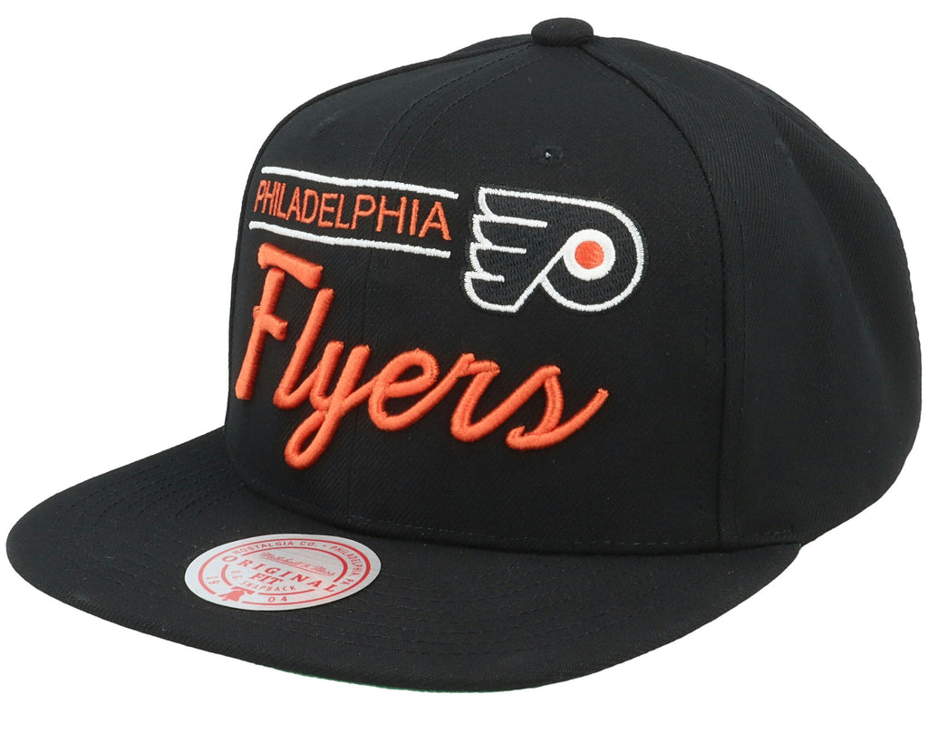 MENS MITCHELL & NESS NHL RETRO LOCK UP SNAPBACK FLYERS - BLACK