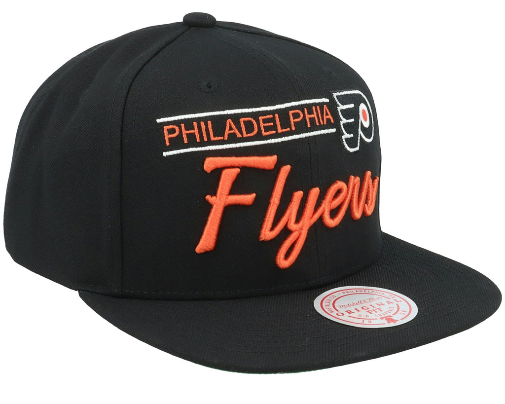 MENS MITCHELL & NESS NHL RETRO LOCK UP SNAPBACK FLYERS - BLACK