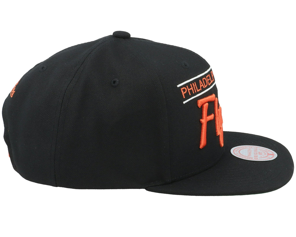 MENS MITCHELL & NESS NHL RETRO LOCK UP SNAPBACK FLYERS - BLACK