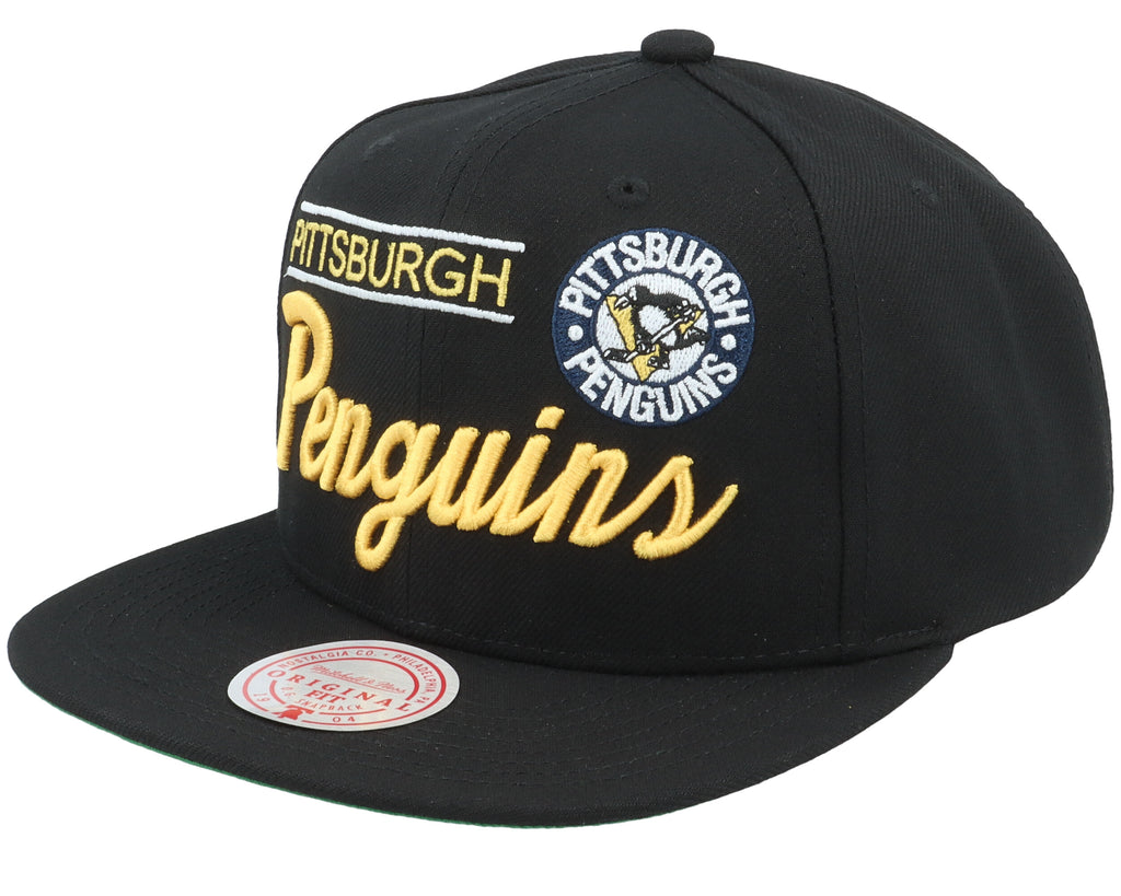 Mens Mitchell & Ness NHL RETRO LOCK UP SNAPBACK PENGUINS
