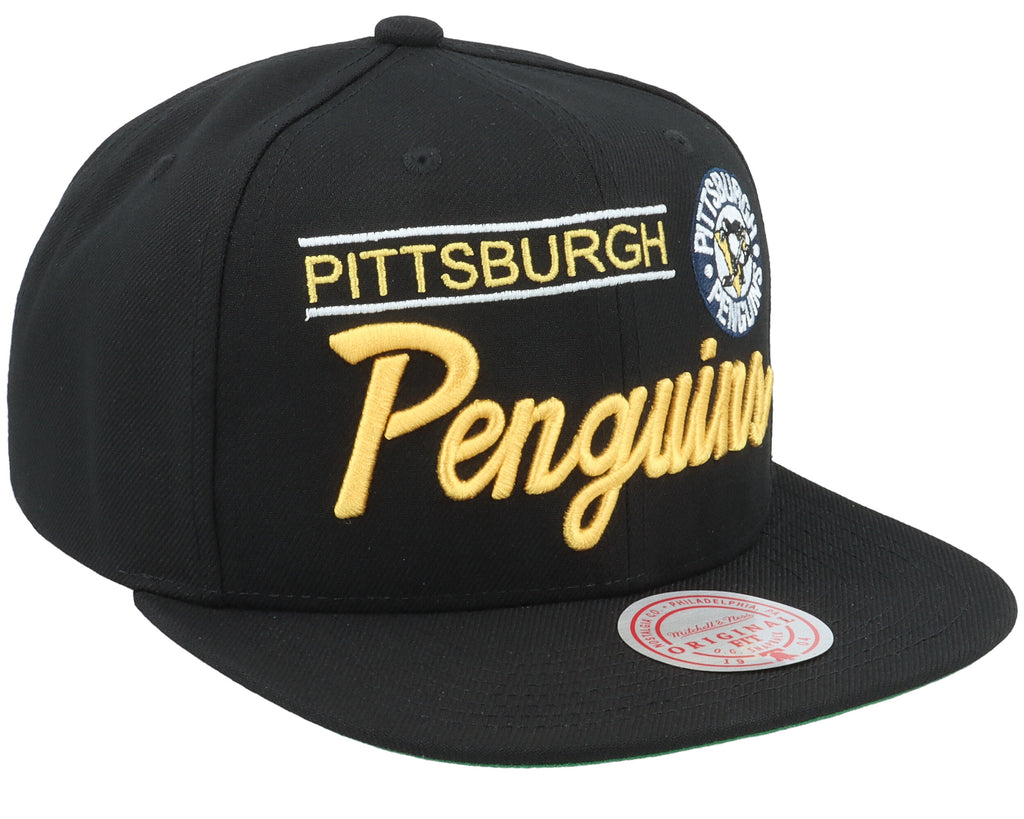 Mens Mitchell & Ness NHL RETRO LOCK UP SNAPBACK PENGUINS