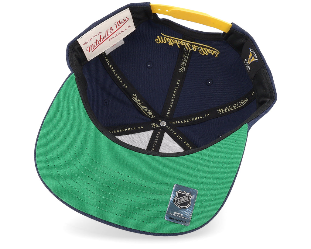 Mens Mitchell & Ness NHL RETRO LOCK UP SNAPBACK BLUES