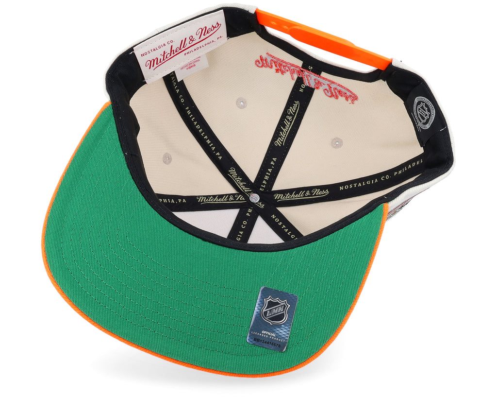 Mens Mitchell & Ness NHL VINTAGE OFF-WHITE SNAPBACK DUCKS
