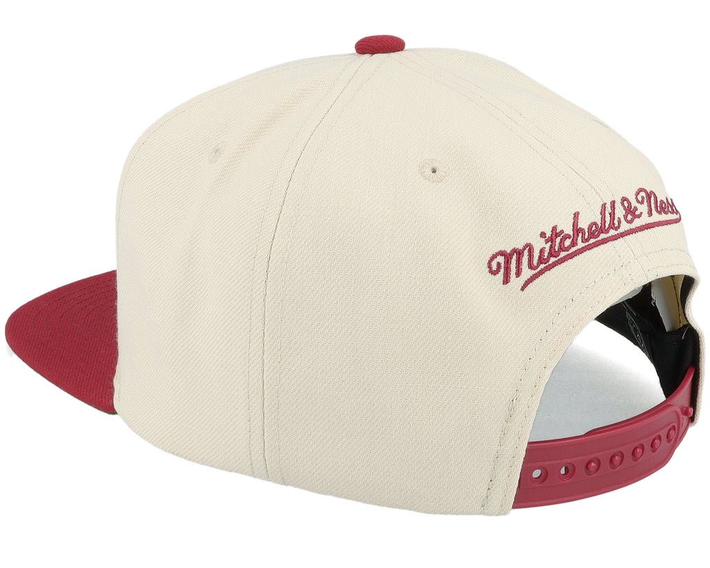 Mens Mitchell & Ness NHL VINTAGE OFF-WHITE SNAPBACK AVALANCHE