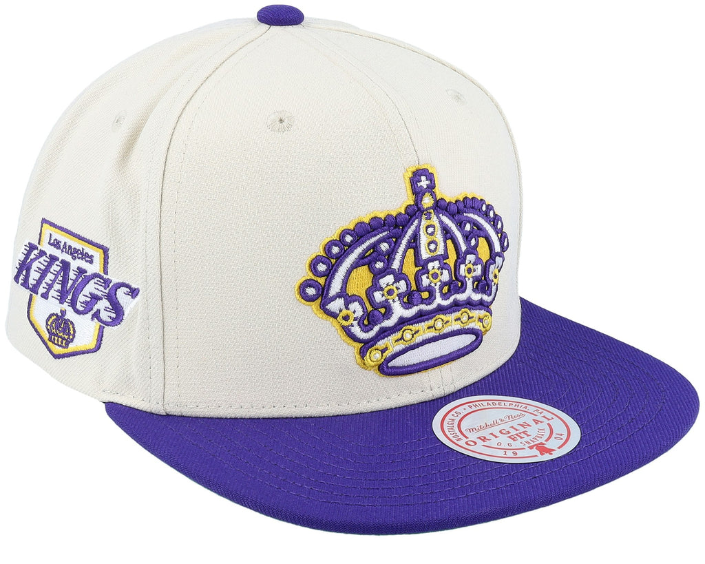 MENS MITCHELL & NESS NHL VINTAGE OFF-WHITE SNAPBACK KINGS - OFF WHITE