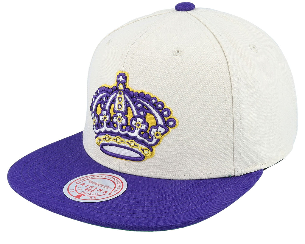 MENS MITCHELL & NESS NHL VINTAGE OFF-WHITE SNAPBACK KINGS - OFF WHITE