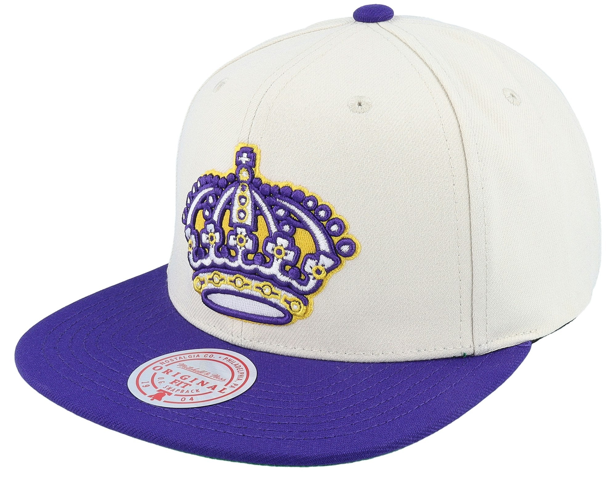 MENS MITCHELL & NESS NHL VINTAGE OFF-WHITE SNAPBACK KINGS - OFF WHITE