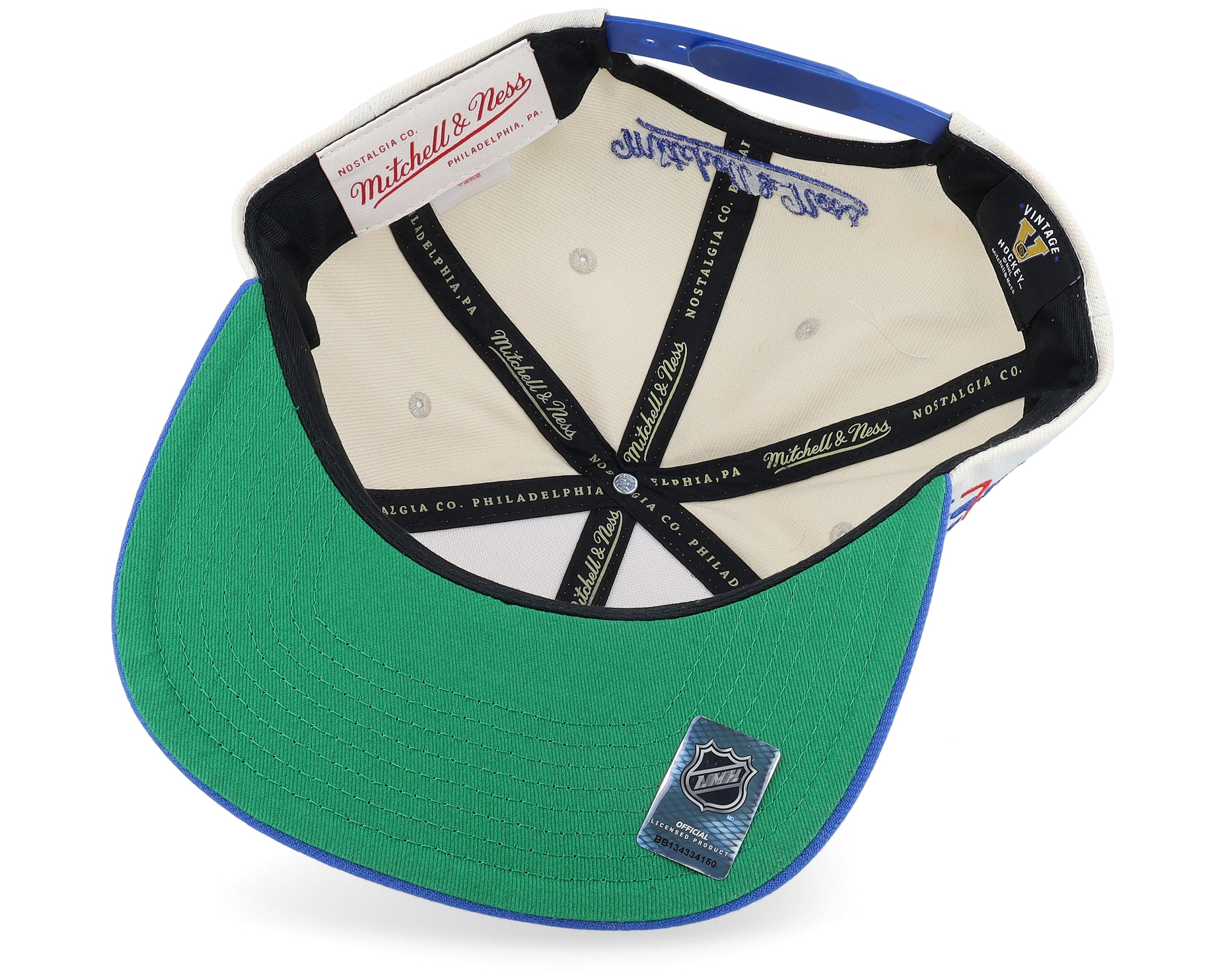 Mens Mitchell & Ness NHL VINTAGE OFF-WHITE SNAPBACK CAPITALS
