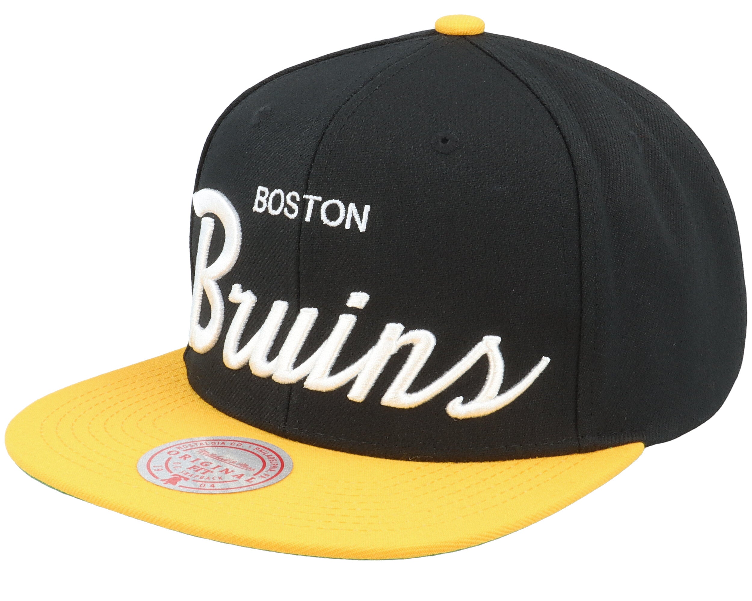 Mens Mitchell & Ness NHL VINTAGE SCRIPT SNAPBACK BRUINS