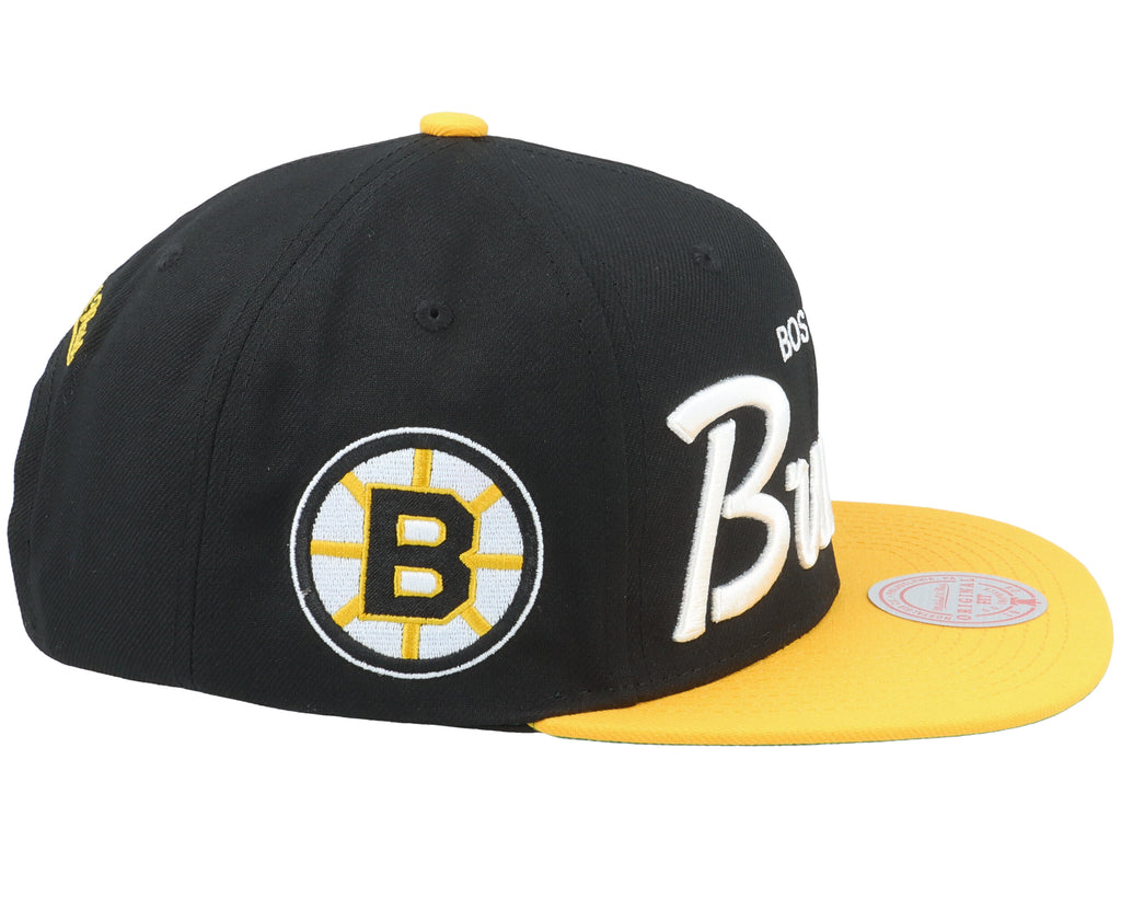 Mens Mitchell & Ness NHL VINTAGE SCRIPT SNAPBACK BRUINS