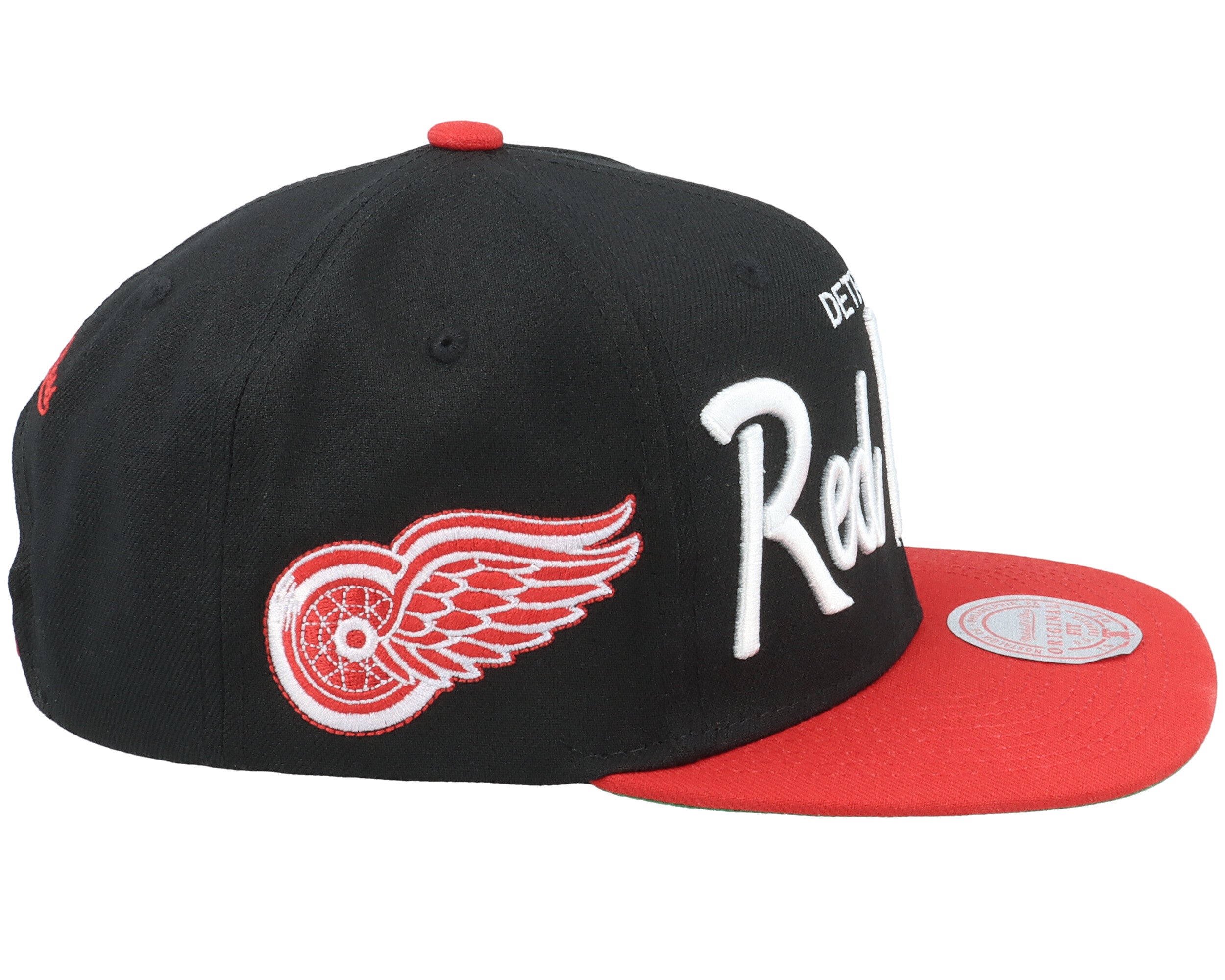Mens Mitchell & Ness NHL VINTAGE SCRIPT SNAPBACK RED WINGS