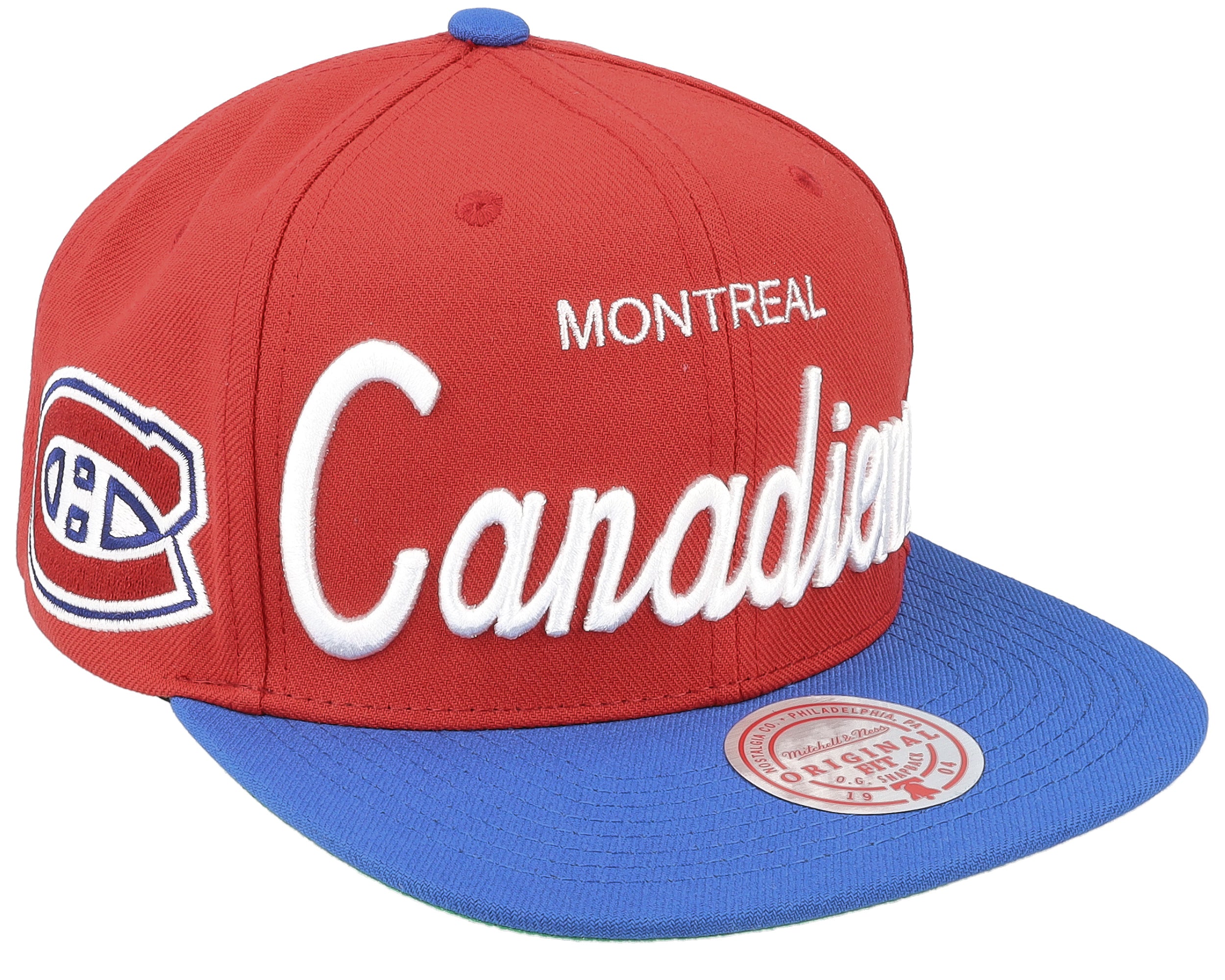 Mens Mitchell & Ness NHL VINTAGE SCRIPT SNAPBACK CANADIENS