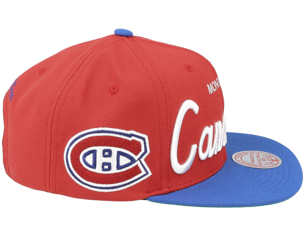 Mens Mitchell & Ness NHL VINTAGE SCRIPT SNAPBACK CANADIENS