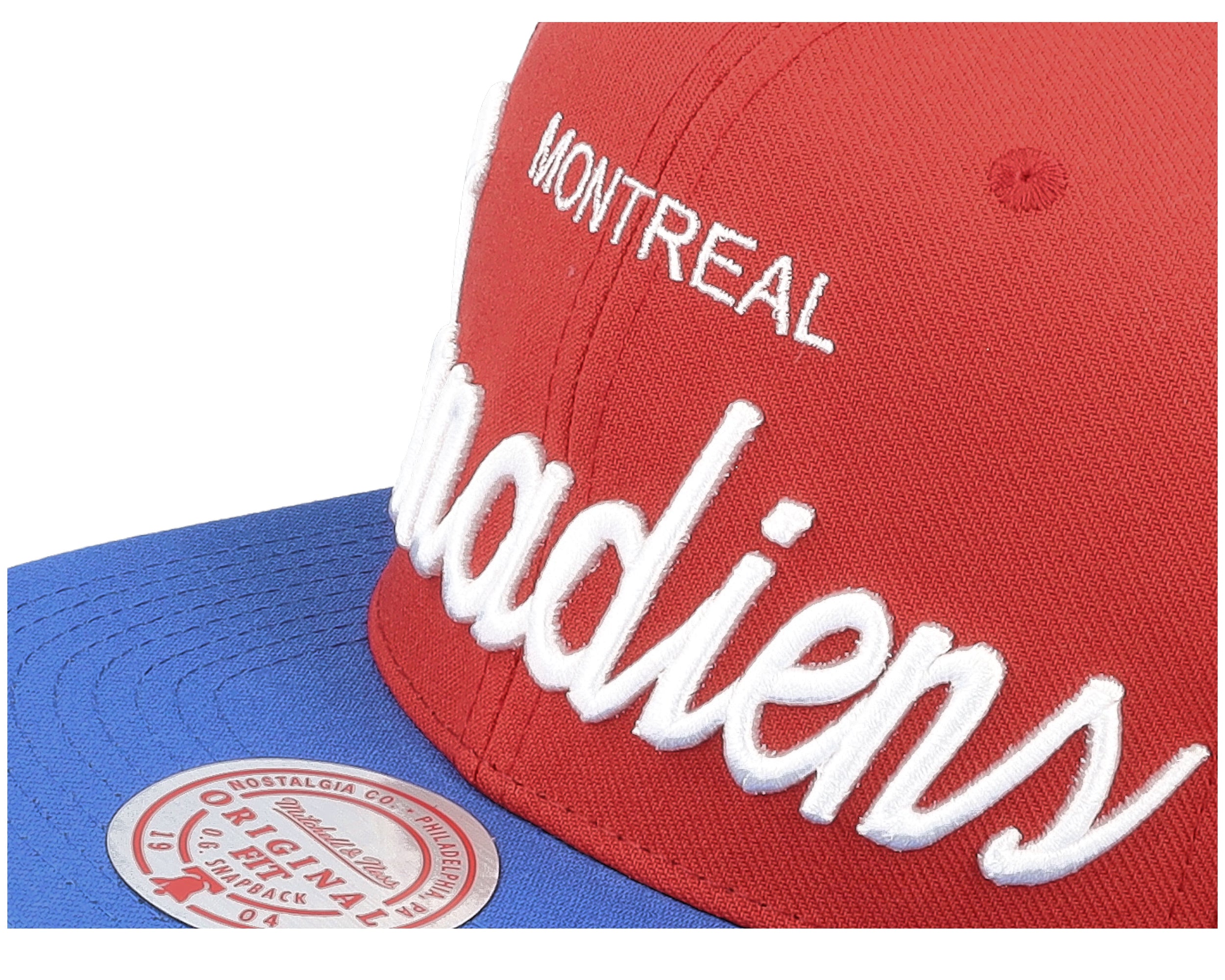 Mens Mitchell & Ness NHL VINTAGE SCRIPT SNAPBACK CANADIENS