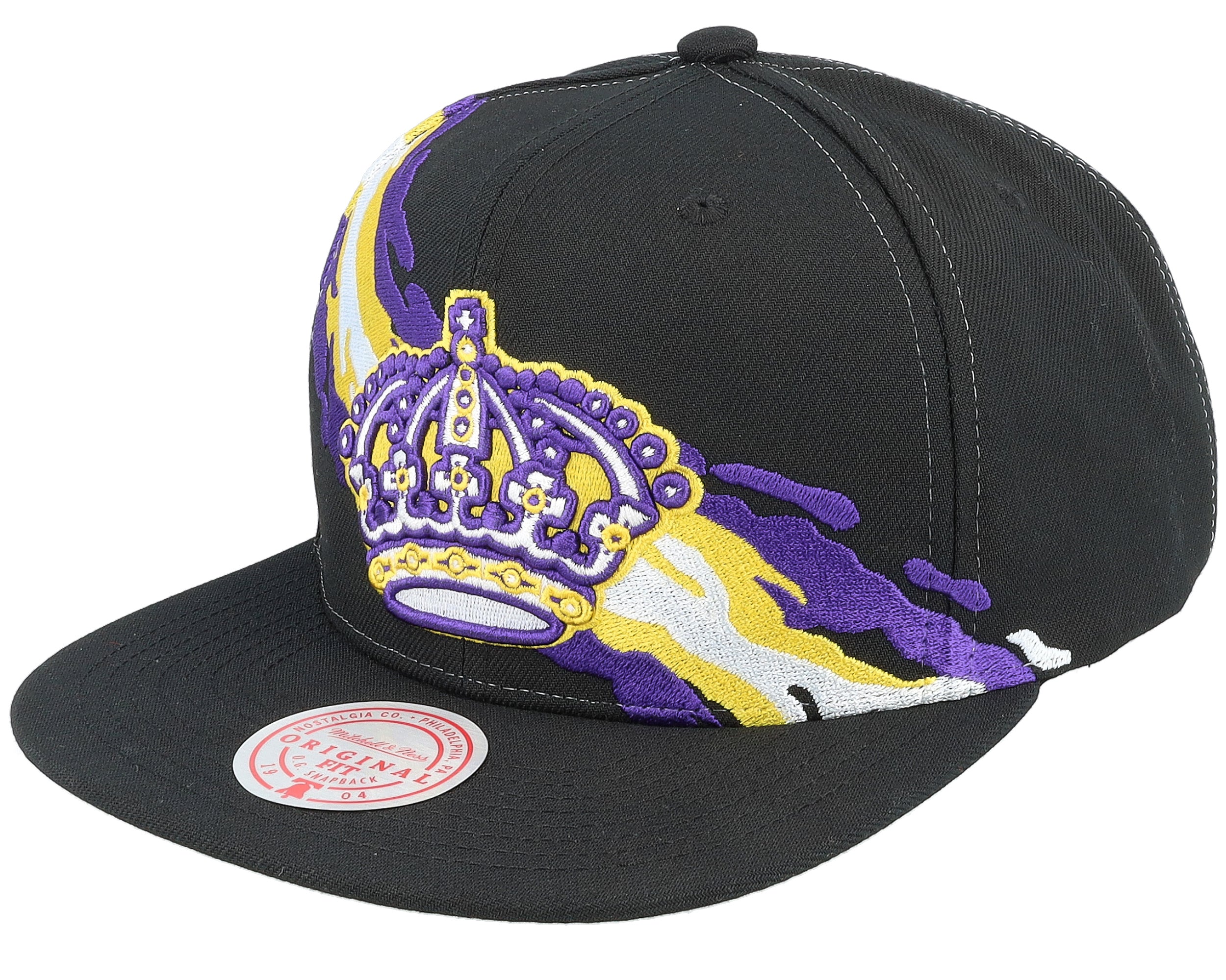 Mens Mitchell & Ness NHL VINTAGE PAINTBRUSH SNAPBACK KINGS