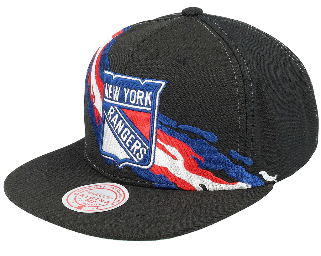 Mens Mitchell & Ness NHL VINTAGE PAINTBRUSH SNAPBACK RANGERS
