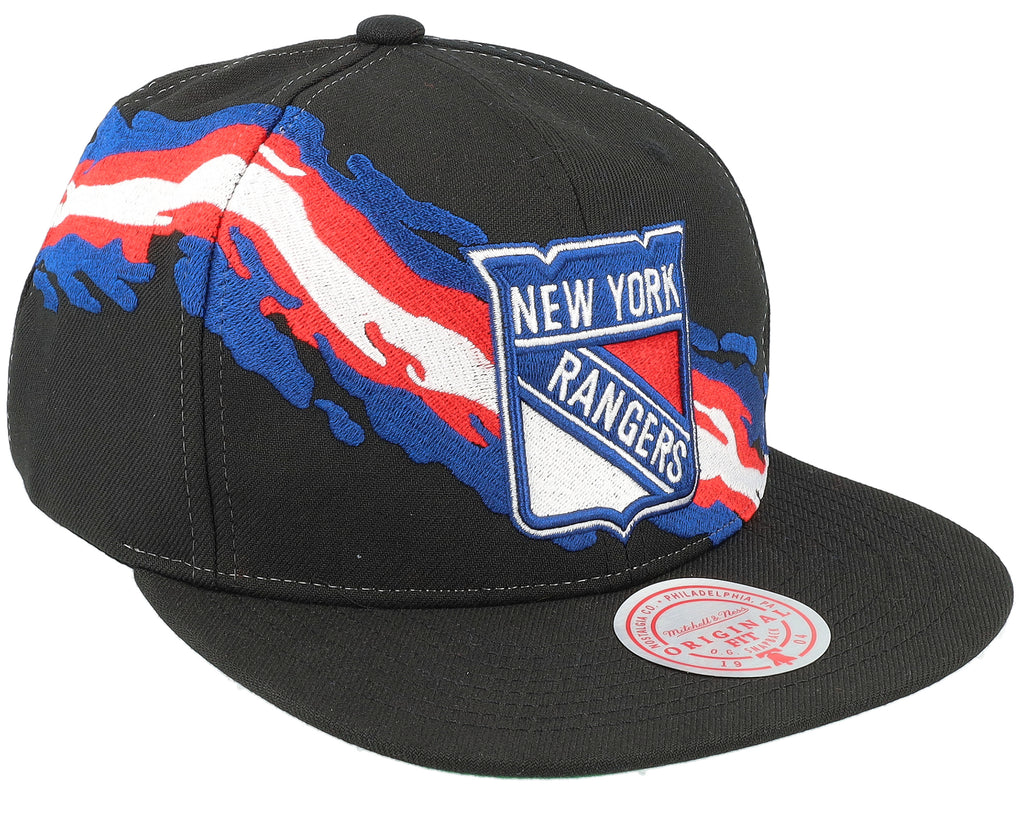 Mens Mitchell & Ness NHL VINTAGE PAINTBRUSH SNAPBACK RANGERS